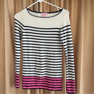 Lilly Pulitzer Maria Pink Multicolored Sweater Size XS